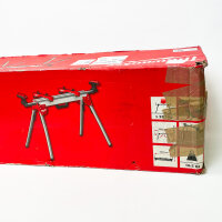 Milwaukee Arbeitstisch ausziehbar MSL 2000, mobiler Sägetisch, klappbar, höhenverstellbar, robust, für Baustellen