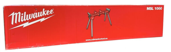 Milwaukee MSL1000 work table, mobile saw table, foldable, for miter saws, lightweight, durable, assembly aid