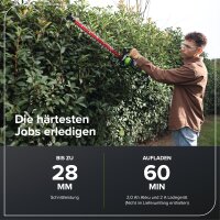 Greenworks Cordless Hedge Trimmer 66cm GD40HT66, Brushless, Dual-Action, 28mm Cutting Capacity, 3400 SPM, without Battery/Charger