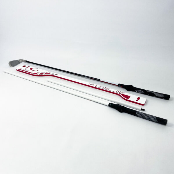 Graves Golf Linkshänder Golfschläger Trainingshilfen-Set, Single Plane, Komplettset für Technikverbesserung