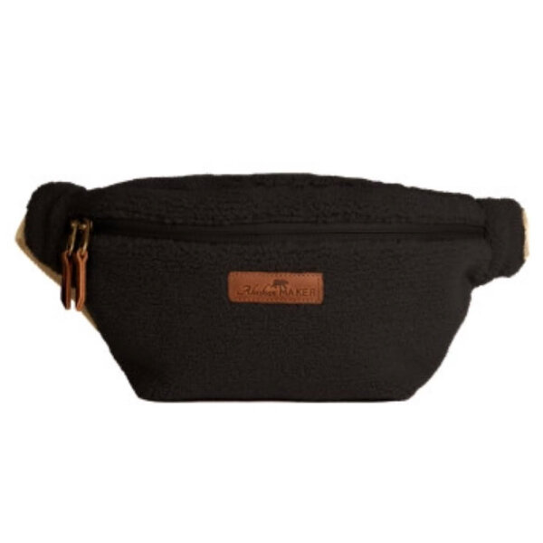 Alaskan Maker Sherpa waist bag, black, adjustable straps 88-131 cm, 30x16x4 cm, robust, versatile