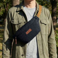 Alaskan Maker Sherpa waist bag, black, adjustable straps...