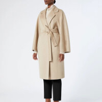 Marina Rinaldi Kaschmirmantel, Größe 52, haselnuss, Doppelgewebe, eleganter Damenmantel, luxuriös, weich, warm