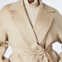 Marina Rinaldi Kaschmirmantel, Größe 52, haselnuss, Doppelgewebe, eleganter Damenmantel, luxuriös, weich, warm