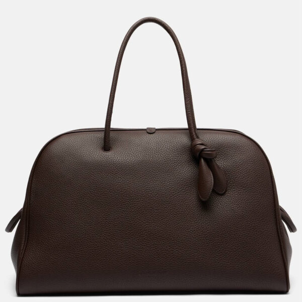 Jacquemus Turismo Large Tote Bag, Kalbsleder, Braun, Handtasche, Made in Italy, 30x49x21,5cm, edles Design