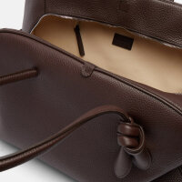 Jacquemus Turismo Large Tote Bag, Kalbsleder, Braun, Handtasche, Made in Italy, 30x49x21,5cm, edles Design