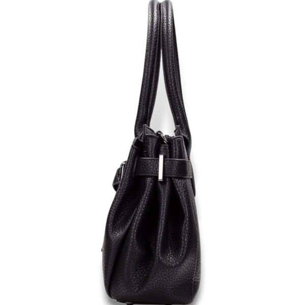 Hispanitas Damen Handtasche BI254146, Schulterriemen, Polyurethan, schwarz, elegant, kompakt, vielseitig einsetzbar
