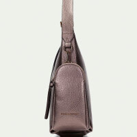 Hispanitas Damen Hobo Tasche, Metal Taupe, BI254145, 30x30x14cm, modisch, geräumig, Schulterriemen, elegant