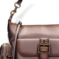 Hispanitas BI254140 Damen Tasche, Polyurethan, Bronze, modisch, robust, vielseitig einsetzbar