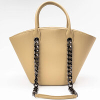 Eslla Seva Tote, handbag, beige/sand, vegan nopal cactus leather, spacious, 46.25x28x12.75cm, sustainable