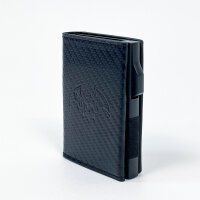 DADMAN Kartenetui, Carbon-Optik, Schwarz, mit...