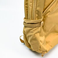 Thule Sweden backpack, padded back panel, adjustable chest strap, 2 bottle holders, gold/yellow, comfortable