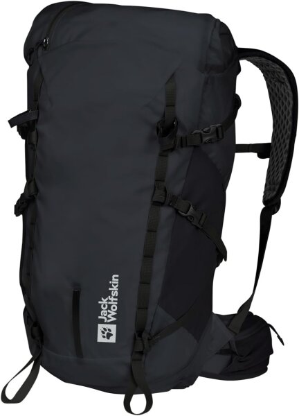 Jack Wolfskin 3D Prelight Rise 35, 2020011, hiking backpack, 35L, lightweight, ventilated, 27x33x58cm, color Phantom