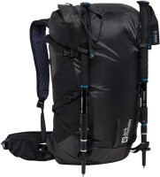 Jack Wolfskin 3D Prelight Rise 35, 2020011, hiking backpack, 35L, lightweight, ventilated, 27x33x58cm, color Phantom