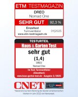 Dreo Nomad One tower fan, 20dB, 10m range, 4...