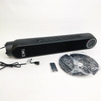Dreo Nomad One tower fan, 20dB, 10m range, 4 speeds/modes, timer, oscillating, remote control, quiet, black