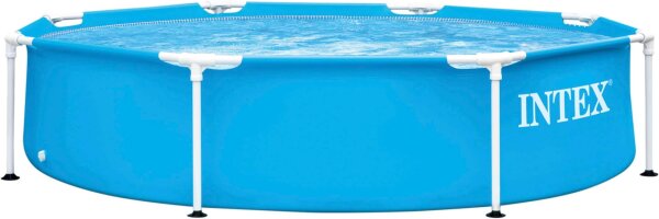 Intex Pool 8FT x 20IN, Metallrahmen, Rundpool, stabil, einfacher Aufbau, ideal für Garten, Familien-Swimmingpool