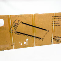 Compact tilting treadmill mat with remote control, LED display, 1–6 km/h speed, ideal for office & home