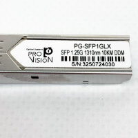 10x Pro Vision PG-SFP1GLX SFP Transceiver, 1.25G, 1310nm, 10km, DDM, Glasfaser-Modul für Netzwerkgeräte