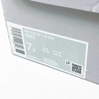 Nike Air Force 1 LE, EUR 40, Sneakers, white, leather, classic silhouette, perforated toe box, padded collar