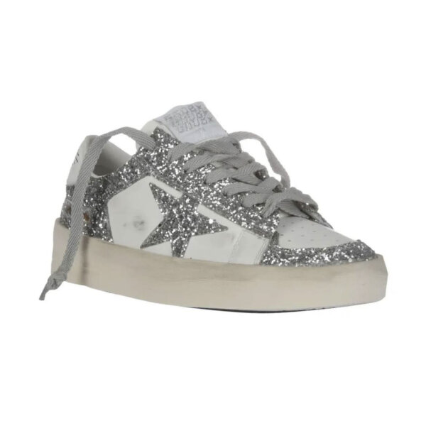 Golden Goose Stardan Sneakers, Leather, White, Womens, EUR 38, Vintage Look, Comfort Sole, Sporty-Elegant