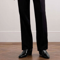 SAINT LAURENT Vassili Ankle Boots, Leder, Gr. 40, elegante Stiefeletten, schwarzes Glattleder, Blockabsatz