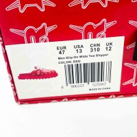 REDRUM Chunky Mule Slippers, EUR 47, mules, red, comfortable chunky style, non-slip sole, fashionable and eye-catching