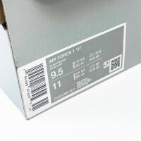 Nike Air Force 1 `07, Sneaker, Gr. 43, schwarz, Leder, klassische Sohle, sportlich, komfortabel, zeitloses Design