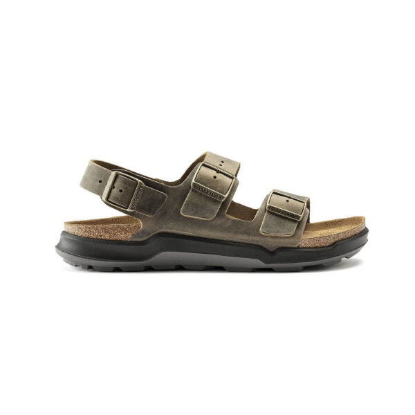 Birkenstock Milano Crosstown mens sandals, size 41, adjustable straps, ergonomic footbed, non-slip sole