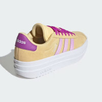 Adidas VL Court Bold J Sneaker, EUR 39⅓, Damen, sportlicher Freizeitschuh, Wildleder-Optik, Plateausohle, weiß-rosa