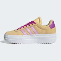 Adidas VL Court Bold J Sneaker, EUR 39⅓, Damen, sportlicher Freizeitschuh, Wildleder-Optik, Plateausohle, weiß-rosa