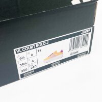 Adidas VL Court Bold J Sneaker, EUR 39⅓, Damen, sportlicher Freizeitschuh, Wildleder-Optik, Plateausohle, weiß-rosa