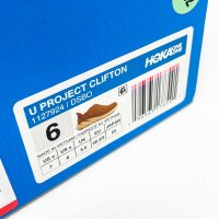 HOKA U Project Clifton Damen Laufschuhe, Größe 38⅔, leicht, atmungsaktiv, dämpfend, sportliches Design