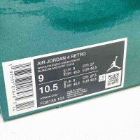 Air Jordan 4 Retro EUR 42.5 Sneakers, cult design, leather/textile, visible Air cushioning, iconic wing details