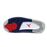 Air Jordan 4 Retro Sneaker EUR 39, blau/weiss, sportlicher Freizeitschuh, ikonisches Design, bequeme Passform