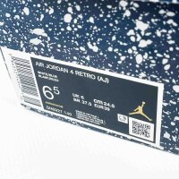 Air Jordan 4 Retro Sneaker EUR 39, blau/weiss, sportlicher Freizeitschuh, ikonisches Design, bequeme Passform