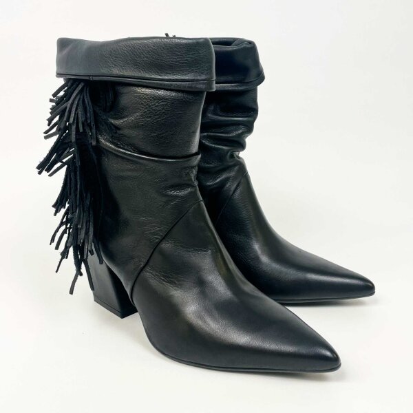 Phillip Hardy Paris ankle boots, size 40, leather, elegant block heel, zipper, fashionable, high-quality