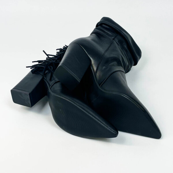 Phillip Hardy Paris ankle boots, size 40, leather, elegant block heel, zipper, fashionable, high-quality