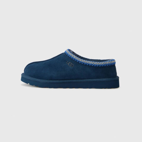 UGG Tasman II Hausschuhe, EUR 43, dunkelblau, bequemer Slipper, Lammfellfutter, rutschfeste Sohle, Unisex