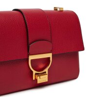 Coccinelle E1 MD5 12 07 01 handbag, smooth leather, red, 23x16.5x9cm, elegant design, compact, high quality