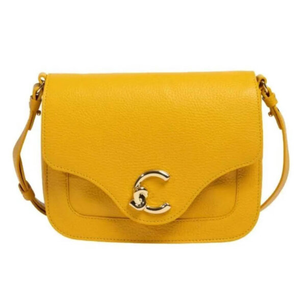 Coccinelle handbag E1 SSL 15 01 01, shoulder bag, elegant leather, gold details, magnetic closure, everyday companion