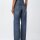 Bottega Veneta womens jeans, size 44, blue, five-pocket, high waist, straight fit, luxury denim