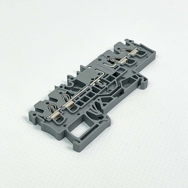 Wago 4-conductor terminal block, 2002-1861, terminal block, 400V, 2.5mm², 16A, grey, compact, safe wiring