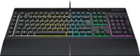 Corsair K55 RGB PRO Gaming Keyboard AZERTY, Membrane, RGB, 6 Macro Keys, Elgato, IP42, Wired, Black