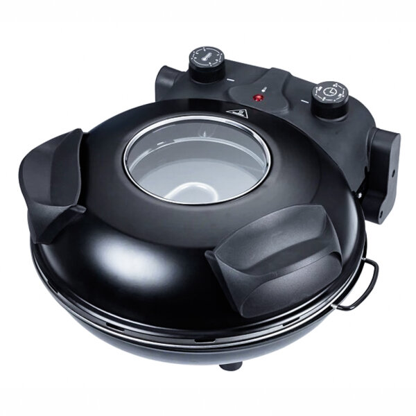 Electric pizza oven, versatile, fast baking, crepe maker, non-stick, sandwich oven, compact, easy cleaning, 3-in-1 appliance