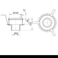 Dallmer fire protection rough-in element 1 DN 50/70,...