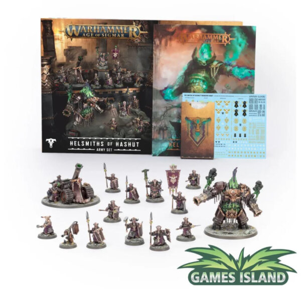 Warhammer Helsmiths of Hashut Army Set, Tabletop-Spiel, englisch, Miniaturen, limitierte Edition, Starterset, Sammelfiguren