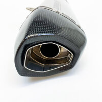 Dominator Titanium Line motorcycle exhaust 350mm, silencer, titanium, used with scratches, sporty, lightweight