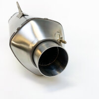 Dominator Titanium Line motorcycle exhaust 350mm, silencer, titanium, used with scratches, sporty, lightweight