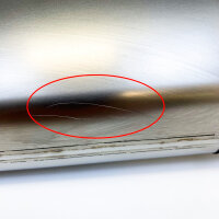 Dominator Titanium Line motorcycle exhaust 350mm, silencer, titanium, used with scratches, sporty, lightweight